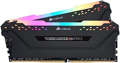 CORSAIR Vengeance RGB PRO DDR4 RAM 32GB  2x16GB  3600MHz CL18 22 22 42 1 35V Intel AMD Desktop Computer Memory   Black  CMW32GX4M2D3600C18