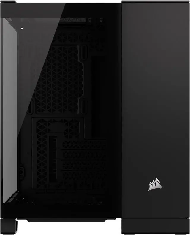 CORSAIR iCUE LINK 2500X RGB Micro ATX Dual Chamber PC Case   Two Tempered Glass Panels   2x RX120 RGB  Fans Included   Highly Customizable