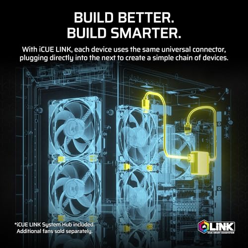 CORSAIR iCUE Link Titan 280 RX RGB Liquid CPU Cooler   280mm AIO   Low Noise   FlowDrive Cooling Engine   Intel LGA 1851/1700  AMD AM5/AM4   2X RX140 RGB Fans   iCUE Link System Hub Included   Black