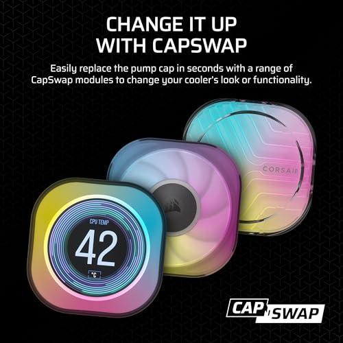 CORSAIR iCUE Link Titan 280 RX RGB Liquid CPU Cooler   280mm AIO   Low Noise   FlowDrive Cooling Engine   Intel LGA 1851/1700  AMD AM5/AM4   2X RX140 RGB Fans   iCUE Link System Hub Included   Black