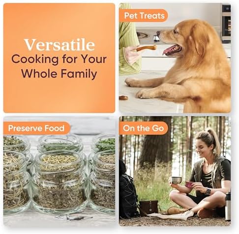 COSORI Food Dehydrator  Bigger Than 7 Trays with Large 6 5 Drying Space  600W Power Saves More Time Than 480W  165 F Dehydrated Dryer for Jerky  Herbs  Meat  Fruit  and Yogurt  Silver Stainless Steel