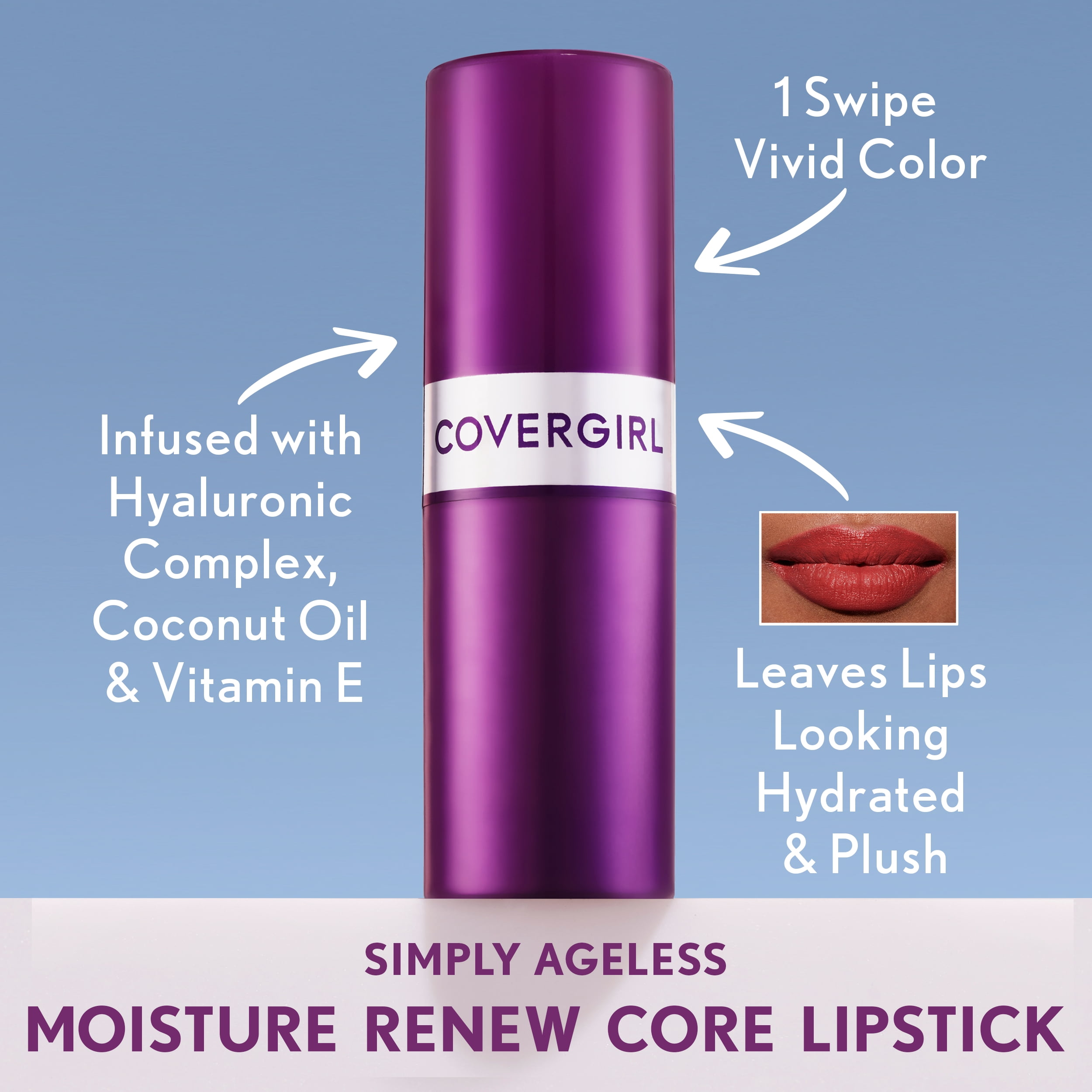 COVERGIRL Simply Ageless Hyaluronic Core Lipstick
