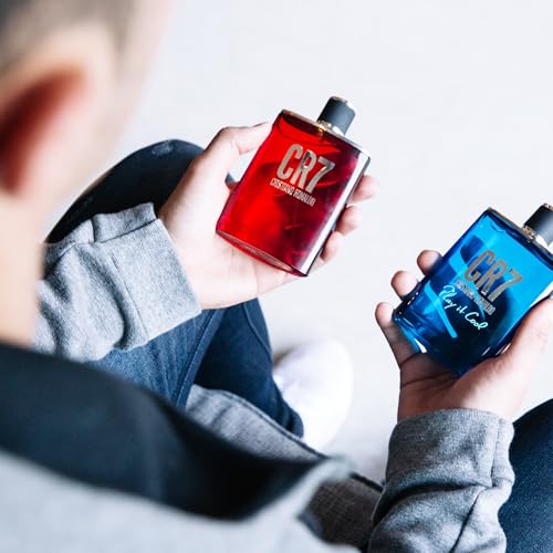 CR7 Cristiano Ronaldo - Eau De Toilette Aroma de colonia para hombre, aroma amaderado, almizclado con lavanda, cardamomo, tabaco y cedro, de la colección original de fragancias para hombre de