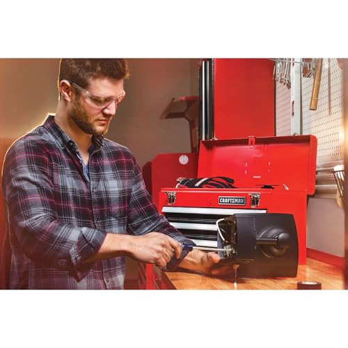 CRAFTSMAN 20 in Wide 3 Drawer Metal Tool Box With Ball Bearing Drawers  CMST98245RB 