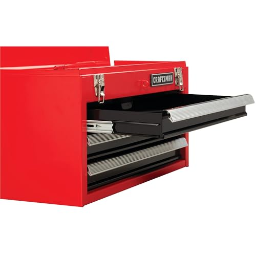 CRAFTSMAN 20 in Wide 3 Drawer Metal Tool Box With Ball Bearing Drawers  CMST98245RB 