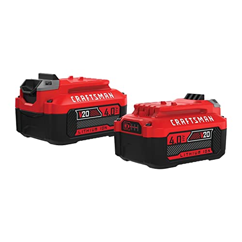 CRAFTSMAN V20 4Ah Lithium Ion Power Tool Battery 2 Pack  CMCB204 2 