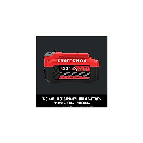 CRAFTSMAN V20 4Ah Lithium Ion Power Tool Battery 2 Pack  CMCB204 2 