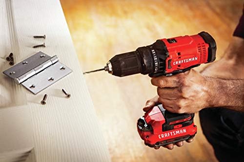 CRAFTSMAN V20 Cordless Drill/Driver Kit  1/2 inch  Battery and Charger Included  CMCD700C1 