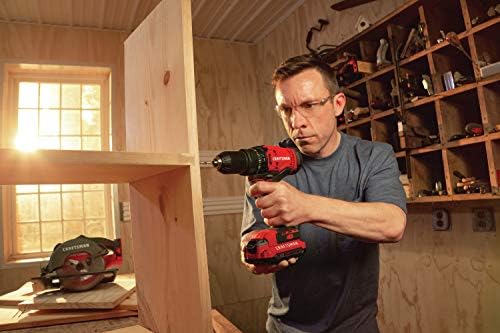 CRAFTSMAN V20 Cordless Drill/Driver Kit  1/2 inch  Battery and Charger Included  CMCD700C1 