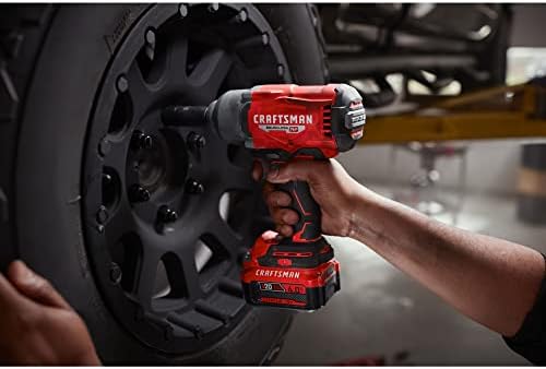 CRAFTSMAN V20 RP Impact Wrench  Cordless  Brushless  High Torque  1/2 Inch  4Ah Battery and Charger Included  CMCF940M1