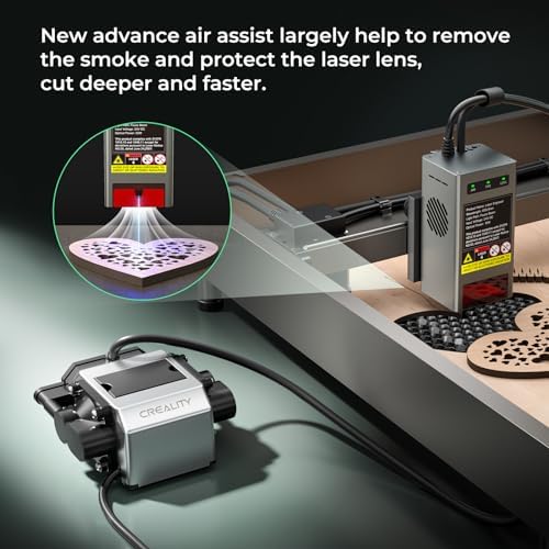 CREALITY FALCON2 22W Laser Engraver Machine with Air Assist and Rotary Roller  220W High Accuracy Laser Engraver and Cutter Machine for Cylindrical Objects  25000mm/min Faster Engraving
