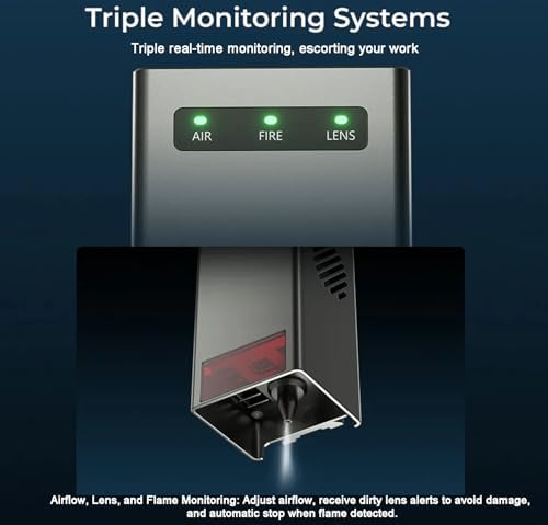CREALITY FALCON2 22W Laser Engraver Machine with Air Assist and Rotary Roller  220W High Accuracy Laser Engraver and Cutter Machine for Cylindrical Objects  25000mm/min Faster Engraving
