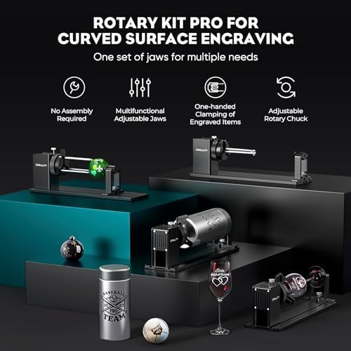 CREALITY FALCON2 22W Laser Engraver Machine with Air Assist and Rotary Roller  220W High Accuracy Laser Engraver and Cutter Machine for Cylindrical Objects  25000mm/min Faster Engraving