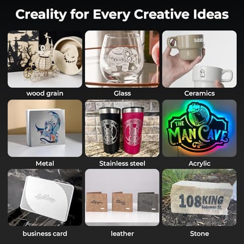 CREALITY FALCON2 40W Laser Engraver Machine with Air Assist  240W Laser Engraver and Cutter Machine for Wood Metal Crafting Customized Gift and Batch Produce