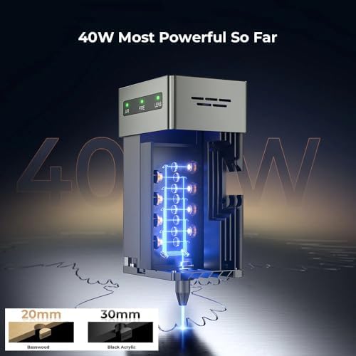 CREALITY FALCON2 40W Laser Engraver Machine with Air Assist  240W Laser Engraver and Cutter Machine for Wood Metal Crafting Customized Gift and Batch Produce