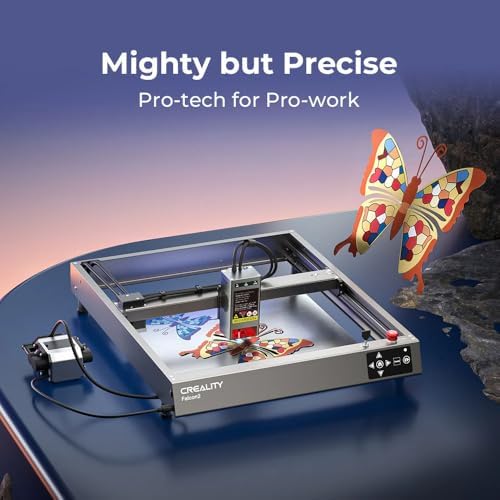 CREALITY FALCON2 40W Laser Engraver Machine with Air Assist  240W Laser Engraver and Cutter Machine for Wood Metal Crafting Customized Gift and Batch Produce