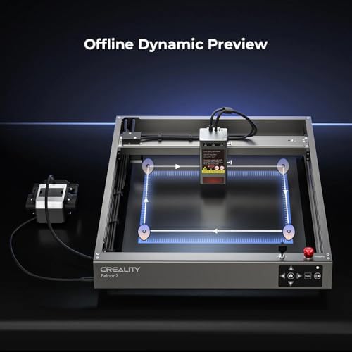 CREALITY FALCON2 40W Laser Engraver Machine with Air Assist  240W Laser Engraver and Cutter Machine for Wood Metal Crafting Customized Gift and Batch Produce