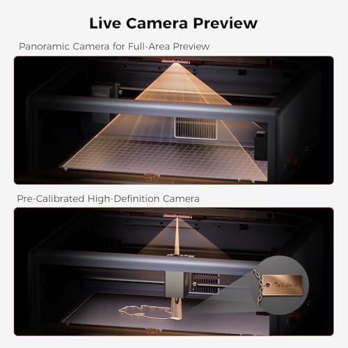 CREALITY FALCON A1 10W Laser Engraver  80W Enclosed Laser Cutter and Engraver Machine with Air Assist  Smart Camera Positioning  600mm/s Speed  Smart Material Recognition  Ideal for Wood & Metal