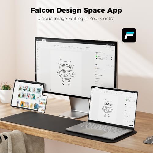 CREALITY FALCON A1 10W Laser Engraver  80W Enclosed Laser Cutter and Engraver Machine with Air Assist  Smart Camera Positioning  600mm/s Speed  Smart Material Recognition  Ideal for Wood & Metal