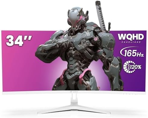 CRUA 27 Curved Gaming Monitor  FHD 1920x1080P  144Hz/180Hz Computer Monitor  1800R VA Screen  120  sRGB  AMD FreeSync  HDMI & DP  Wall Mount Install  Black