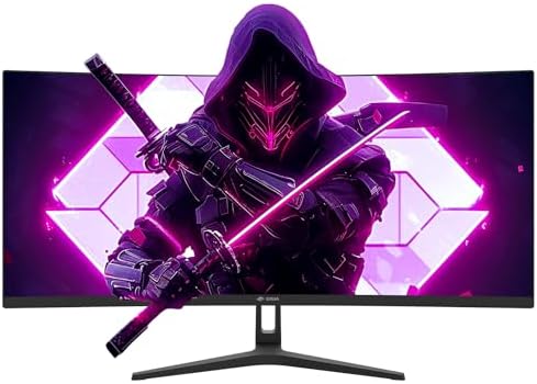 CRUA 27 Curved Gaming Monitor  FHD 1920x1080P  144Hz/180Hz Computer Monitor  1800R VA Screen  120  sRGB  AMD FreeSync  HDMI & DP  Wall Mount Install  Black