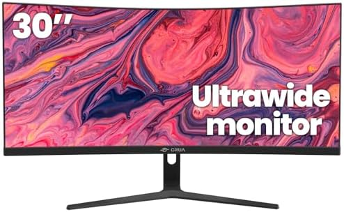 CRUA 27 Curved Gaming Monitor  FHD 1920x1080P  144Hz/180Hz Computer Monitor  1800R VA Screen  120  sRGB  AMD FreeSync  HDMI & DP  Wall Mount Install  Black