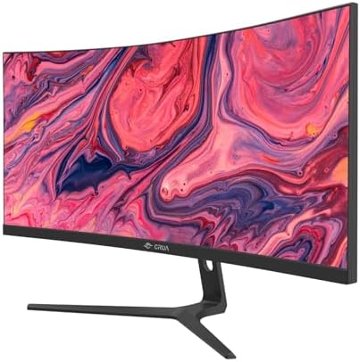 CRUA 27 Curved Gaming Monitor  FHD 1920x1080P  144Hz/180Hz Computer Monitor  1800R VA Screen  120  sRGB  AMD FreeSync  HDMI & DP  Wall Mount Install  Black