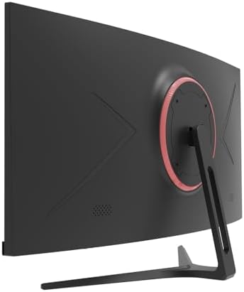 CRUA 27 Curved Gaming Monitor  FHD 1920x1080P  144Hz/180Hz Computer Monitor  1800R VA Screen  120  sRGB  AMD FreeSync  HDMI & DP  Wall Mount Install  Black