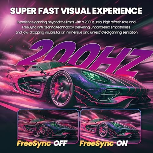 CRUA 27 Curved Gaming Monitor  FHD 1920x1080P  144Hz/180Hz Computer Monitor  1800R VA Screen  120  sRGB  AMD FreeSync  HDMI & DP  Wall Mount Install  Black