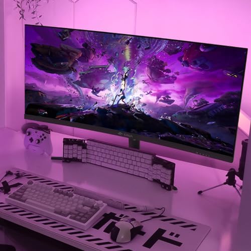 CRUA 27 Curved Gaming Monitor  FHD 1920x1080P  144Hz/180Hz Computer Monitor  1800R VA Screen  120  sRGB  AMD FreeSync  HDMI & DP  Wall Mount Install  Black