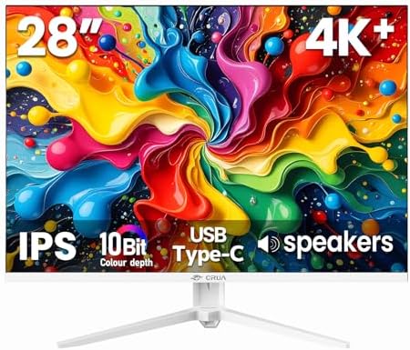 CRUA 34 Gaming Monitor 165Hz/144Hz  UWQHD 3440x1440P IPS Ultrawide Screen Computer Monitors with Built in Speakers  Supports FreeSync  120  sRGB  PIP/PBP  HDMI2 0 & DP1 4  Wall Mount&Tilt Adjustable