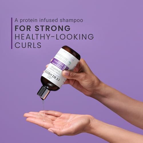CURLSMITH Core Strength Shampoo   Strengthening Shampoo for Curly Hair  A Gentle Daily Cleanser for Weak Curls  For All Curl Types  Vegan & Cruelty Free