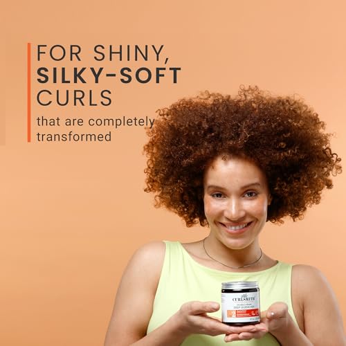 CURLSMITH Double Cream Deep Quencher   Deep Conditioning Mask for Curls  Hydrating and Detangling  For All Curl Types  Vegan & Cruelty Free
