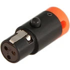 Cable Techniques LPS Low Profile TA3F M XLR 3 pin Female Connector  #CTLPSTA3N
