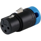 Cable Techniques Low Profile Right Angle XLR 3 Pin Female Connector with A Shell