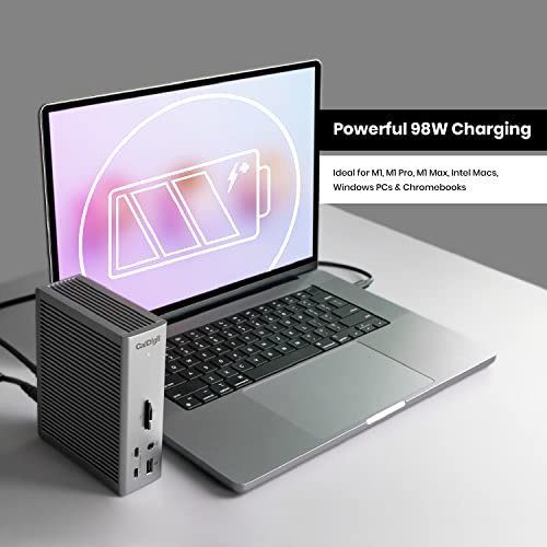 CalDigit TS4 Thunderbolt 4 Dock   18 Ports  98W Charging  40Gb/s Thunderbolt 4  USB A/C  2 5GbE  8K/6K Displays  Mac/PC/Chrome Compatible