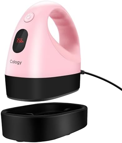Calogy Mini Heat Press  Heat Transfer Machine  Constant Temp Control  Insulated Safety Base  Fits for Crafts  T Shirt  Hat  Cap  Pillows White Pink 