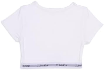 Calvin Klein Girls Short Sleeve Cropped T Shirt Bralette