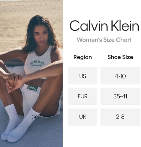 Calvin Klein Quarter Socks for Women   6 Pack Cushioned Ankle Socks   Quarter Cut  Breathable  Lightweight  Athletic Design