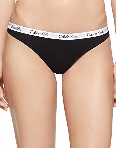 Calvin Klein womens Carousel Logo Cotton Stretch Thong Panties  Multipack