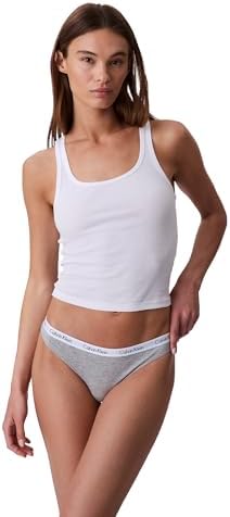 Calvin Klein womens Carousel Logo Cotton Stretch Thong Panties  Multipack