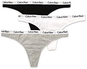 Calvin Klein womens Carousel Logo Cotton Stretch Thong Panties  Multipack
