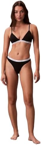 Calvin Klein womens Carousel Logo Cotton Stretch Thong Panties  Multipack