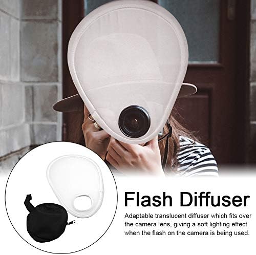 Camera Flash Diffuser Eliminate Harsh Light and Shadow Foldable with Storage Bag Easy Install Flash Diffuser Camera Accessories