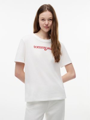 Talla M Camiseta Tommy Jeans con logo script bordado