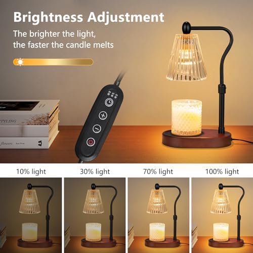 Candle Warmer Lamp with Timer and Dimmer Adjustable Height for Home Room Decor  Brithday Gifts for Women  Candle Warmer for Scented Jar Candles Mothers Day Gifts