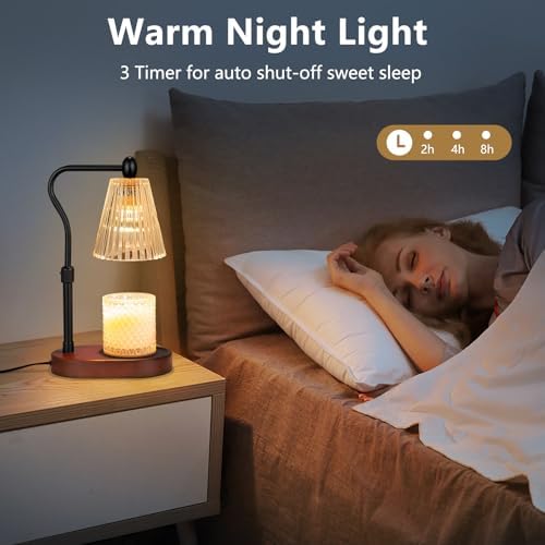 Candle Warmer Lamp with Timer and Dimmer Adjustable Height for Home Room Decor  Brithday Gifts for Women  Candle Warmer for Scented Jar Candles Mothers Day Gifts