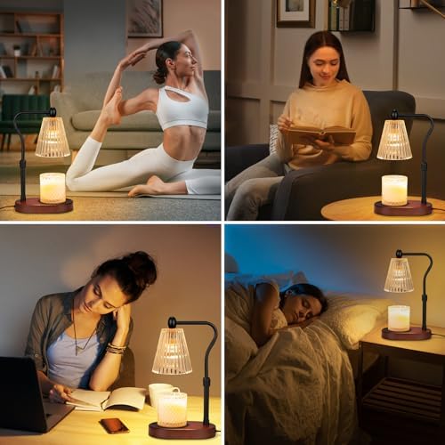 Candle Warmer Lamp with Timer and Dimmer Adjustable Height for Home Room Decor  Brithday Gifts for Women  Candle Warmer for Scented Jar Candles Mothers Day Gifts