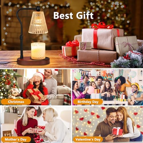 Candle Warmer Lamp with Timer and Dimmer Adjustable Height for Home Room Decor  Brithday Gifts for Women  Candle Warmer for Scented Jar Candles Mothers Day Gifts