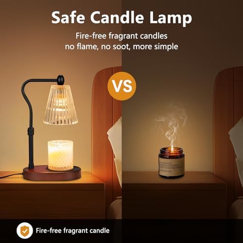 Candle Warmer Lamp with Timer and Dimmer Adjustable Height for Home Room Decor  Brithday Gifts for Women  Candle Warmer for Scented Jar Candles Mothers Day Gifts
